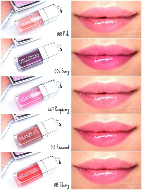 dior cherry lip oul|Dior lip glow oil shades.